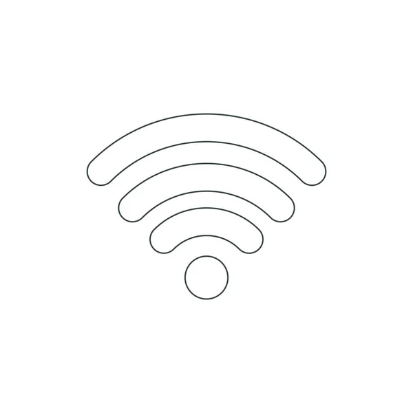 Umrissvektor für Wifi-Symbole — Stockvektor