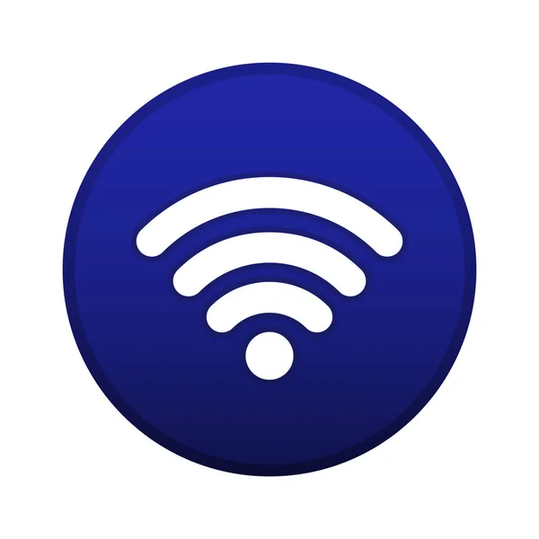 Векторная кнопка логотипа Wifi, символ подключения . — стоковый вектор