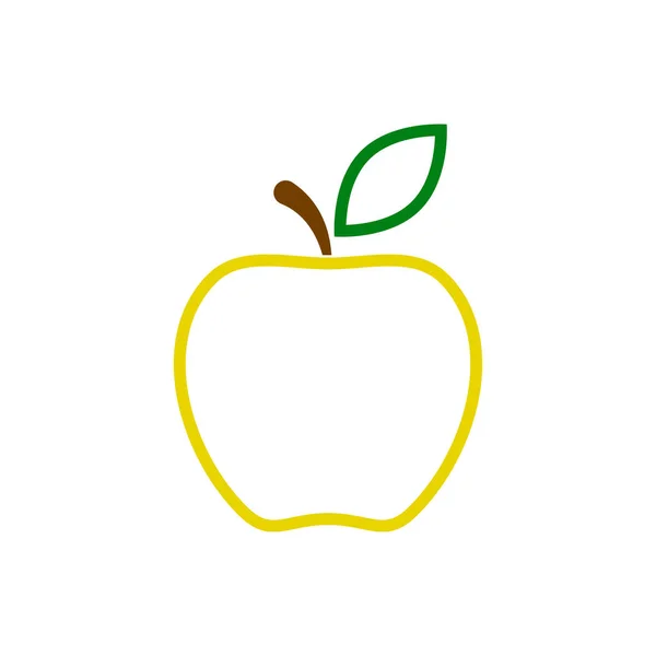 Apple simge vektör renk tasarlamak.