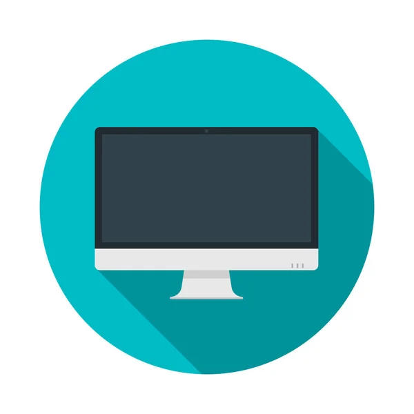 Ikona logo web monitora komputera pc. Wektor — Wektor stockowy