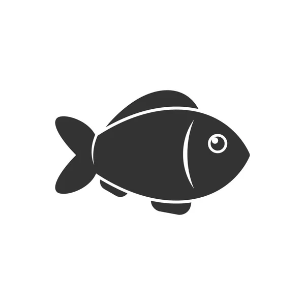 Vector icono de pescado. — Vector de stock