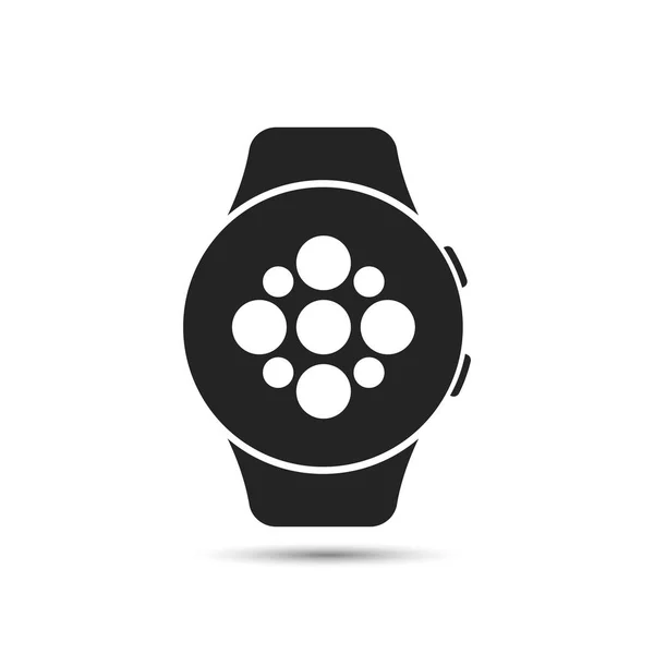 Smart watch icon with application apps symbol. Vector — Stock Vector