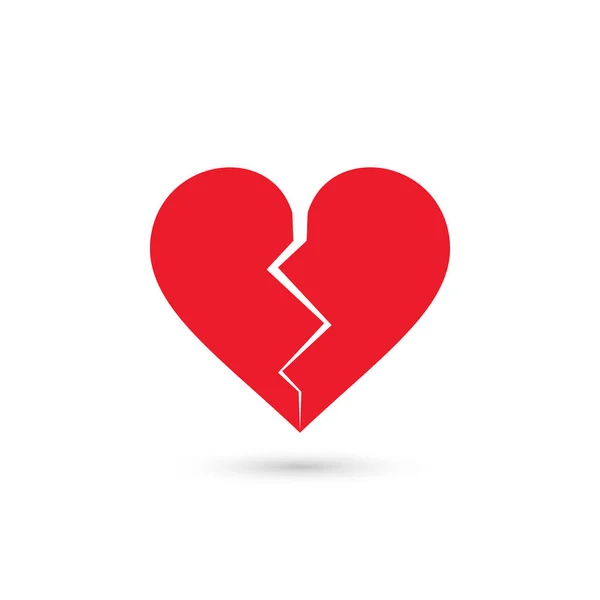 Brustet hjärta ikon, vektor — Stock vektor