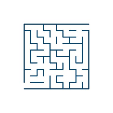 Vektör labirent. Labirent veya labirent. Vektör.