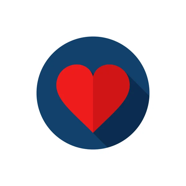 Logo icona del cuore. Vettore . — Vettoriale Stock