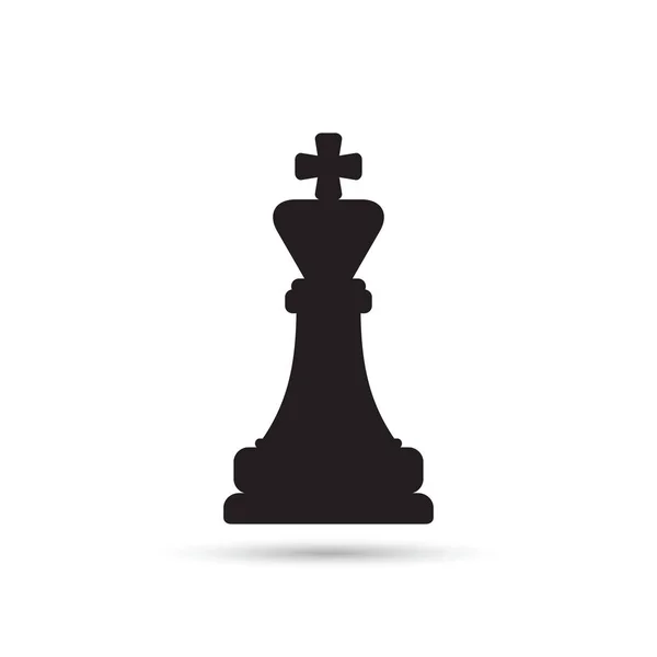Chess king icon. Vector. — Stock Vector
