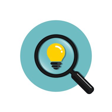 Arama fikir kavramı. Vektör.