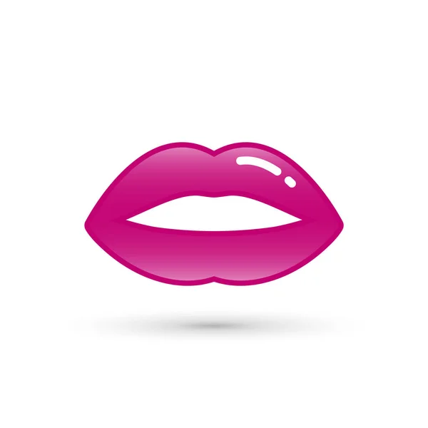 Embrasse les lèvres. Patch vectoriel, autocollant . — Image vectorielle
