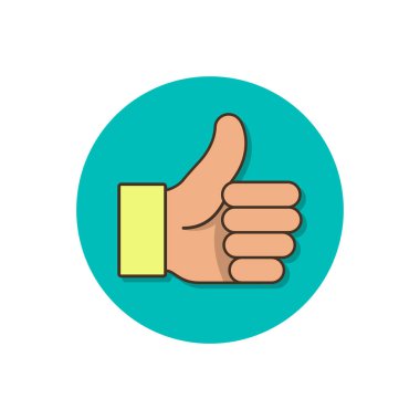 Vektör logo simge başparmak.