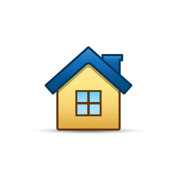 House color icon, vector isolated illustration. — Stock Vector