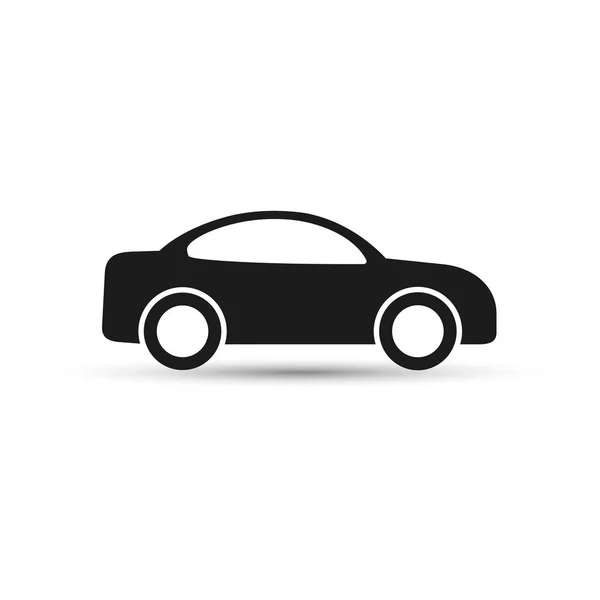 Ilustração do vetor do ícone do carro. Vista lateral do automóvel . — Vetor de Stock