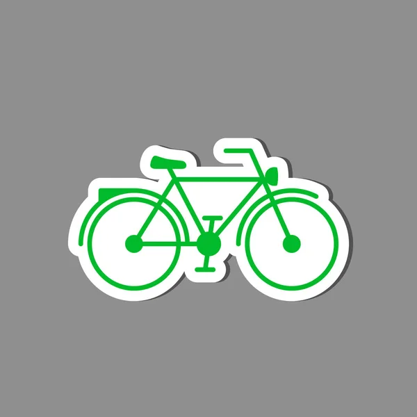 Naklejka rower, wektor Godło na białym tle ilustracja. — Wektor stockowy