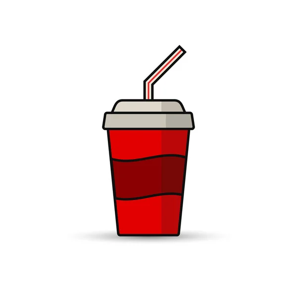 Cartoon Drink In A Plastic Cup Vector Illustration Stock Illustration -  Download Image Now - Disposable Cup, Red, Vector - iStock