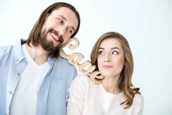 Pareja joven enamorada — Foto de Stock