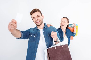 alışveriş sonra mutlu çift