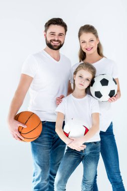 Aile spor topları ile