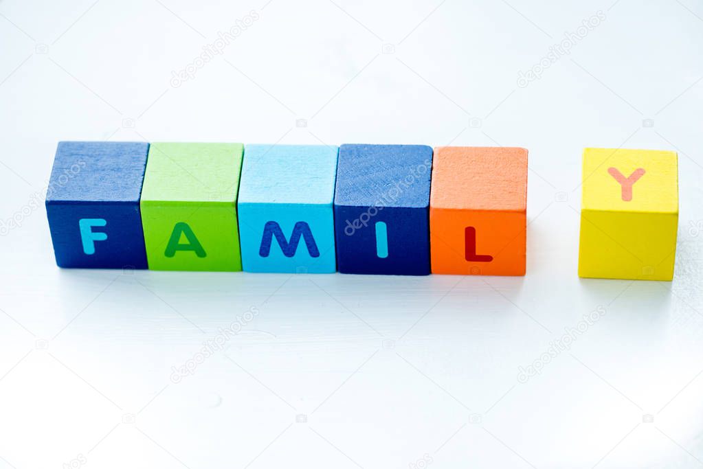 Cubes consists the word family