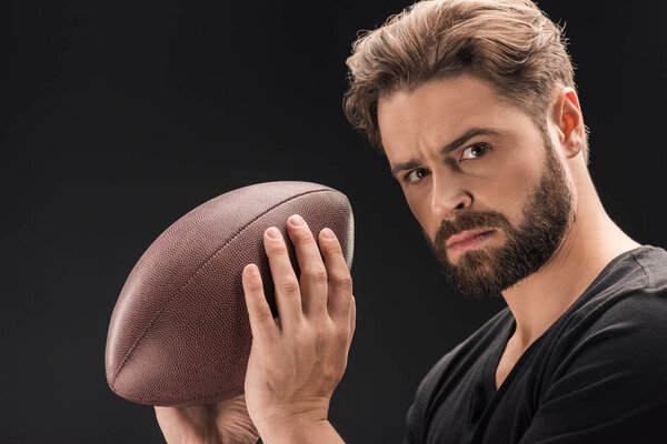 man with rugby ball