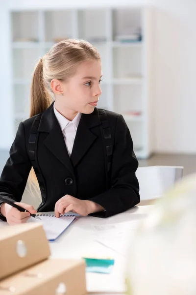 Little girl in formal clothes — Free Stock Photo