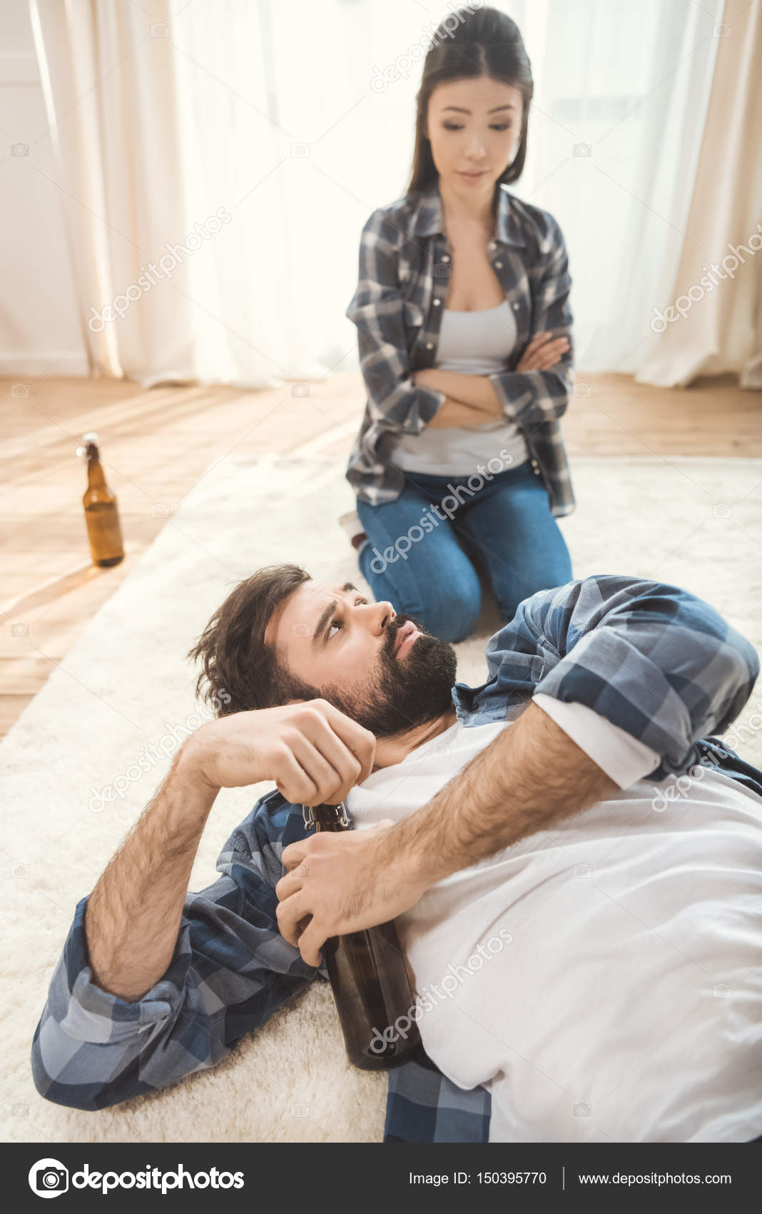 Woman Shouting On Drunk Man Stock Photo Tarasmalyarevich 150395770