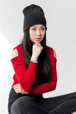 attractive asian woman clipart