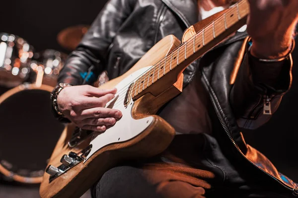 Guitarrista elétrico — Fotografia de Stock