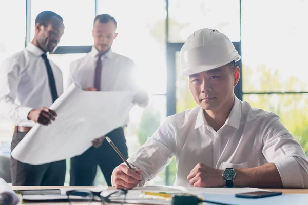 Professional architects working at modern office — Stock Photo, Image