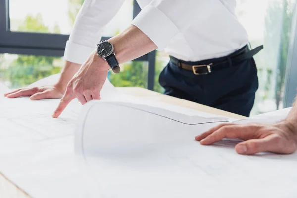 Professional architects working at modern office — Stock Photo, Image