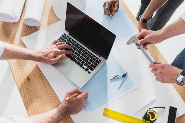 Professional architects working at modern office — Stock Photo, Image