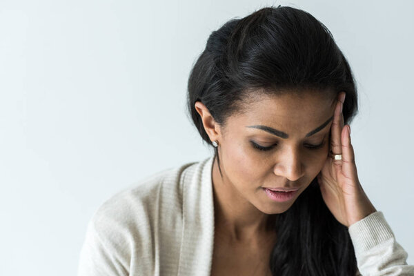 african american woman with headache
