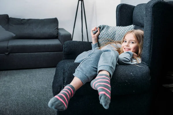 Little girl in pajamas — Stock Photo, Image