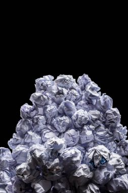 heap of crumpled papers  clipart