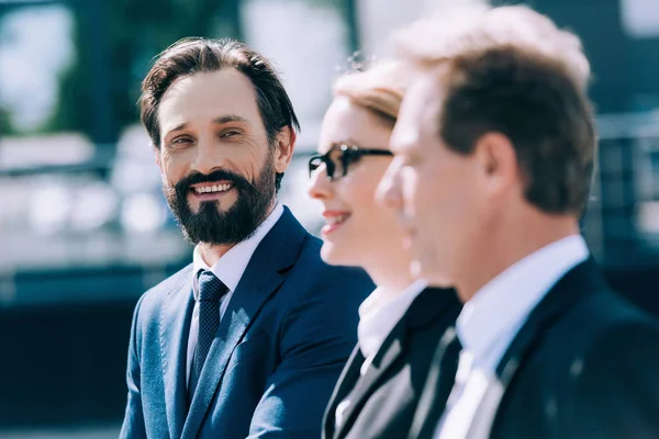 Confident middle aged businesspeople — Stock Photo, Image