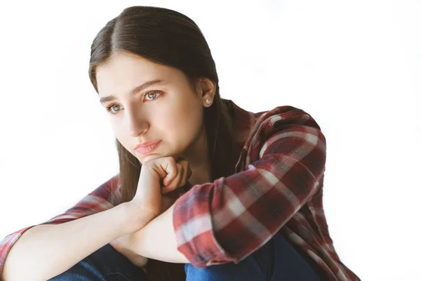 Depressed teen girl — Stock Photo, Image