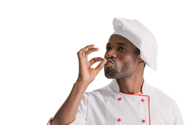 Chef mostrando signo de aprobación — Foto de Stock