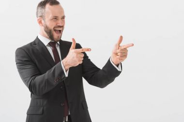 heyecanlı genç işadamı