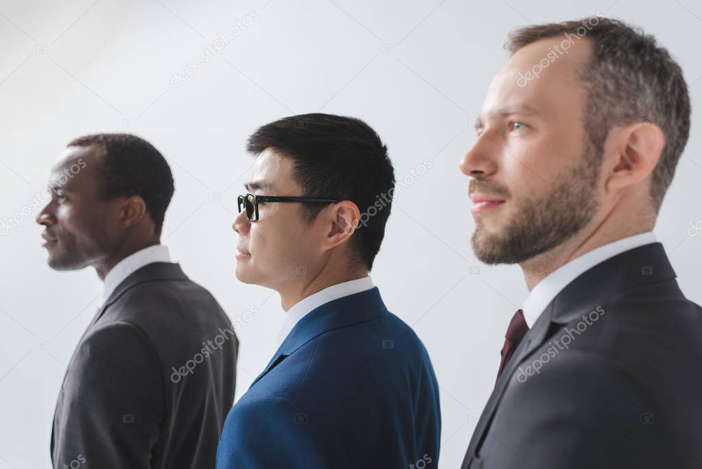multiethnic young businessmen