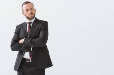 Takım elbiseli şık iş adamı