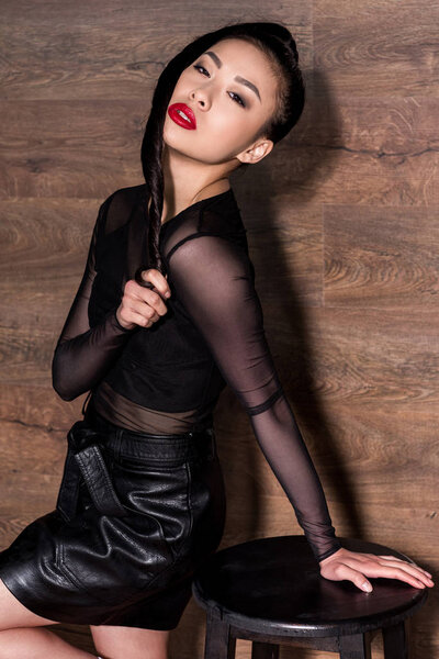 stylish young asian woman