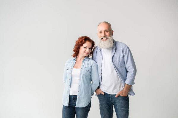 smiling mature couple