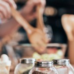 Spices in containers