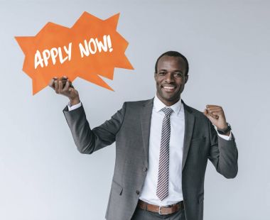 Afrika kökenli Amerikalı işadamı ile birlikte uygulamak şimdi kartı