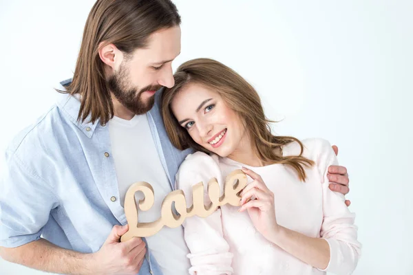 Jeune couple amoureux — Photo de stock