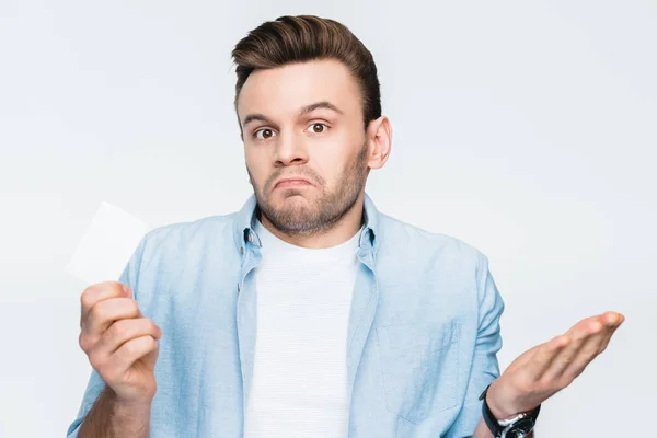 Man with credit card — Stock Photo