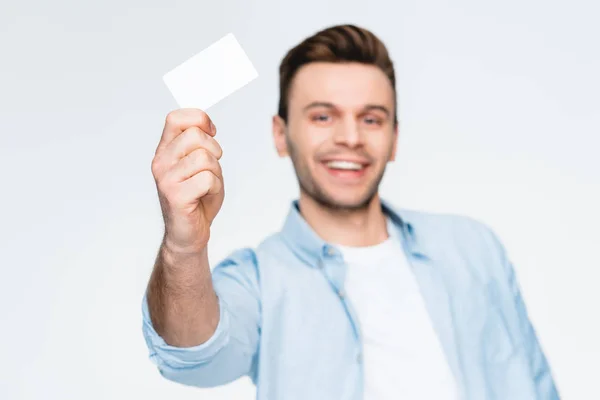 Homme avec carte de crédit — Photo de stock