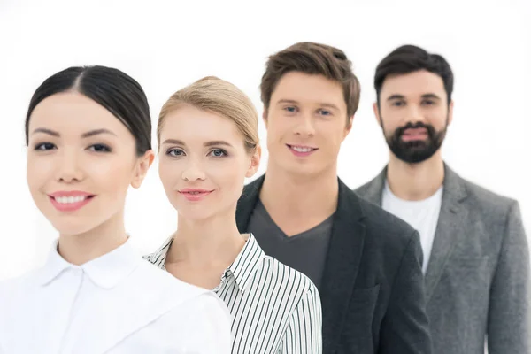 Business people standing in row — Stock Photo