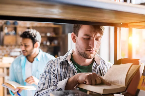 Men working with books — Stock Photo
