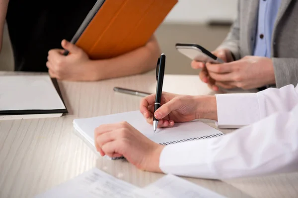 Children working with papers — Stock Photo