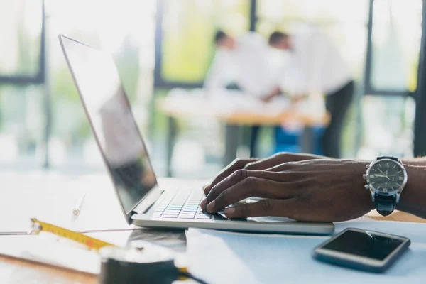 Professional architects working at modern office — Stock Photo