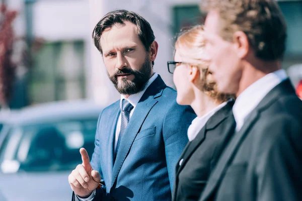 Confident middle aged businesspeople — Stock Photo